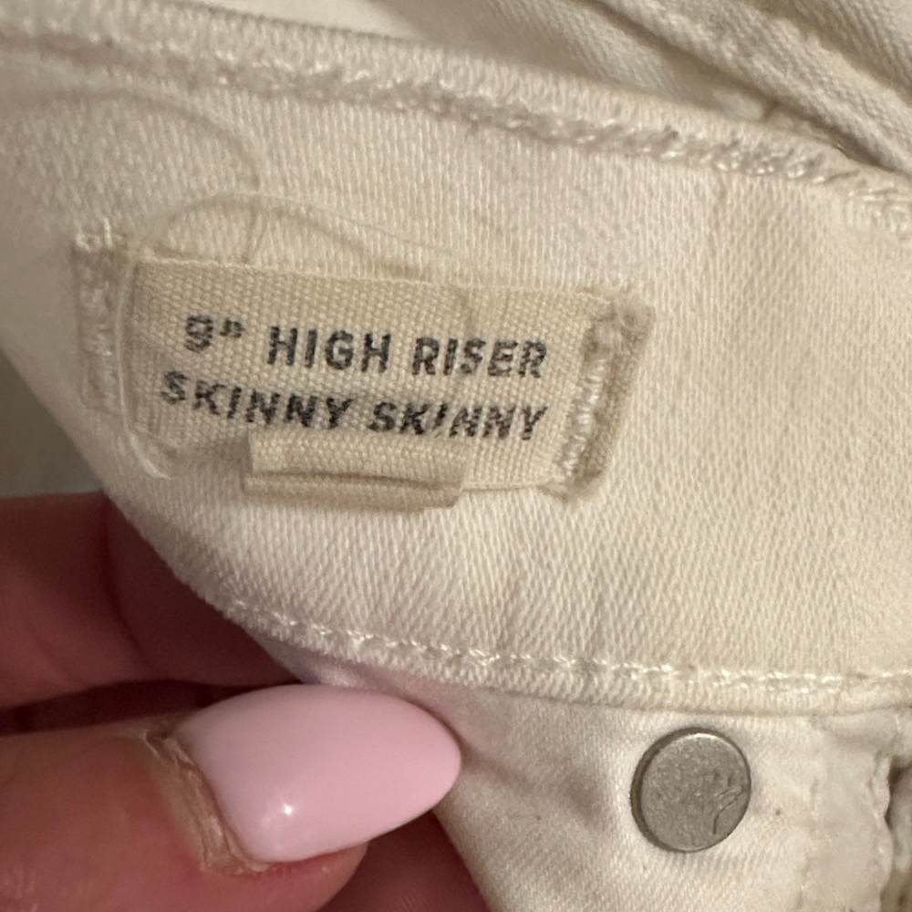 MADEWELL Sz 25 White High-Waisted SKINNY Jeans - Picture 3 of 7